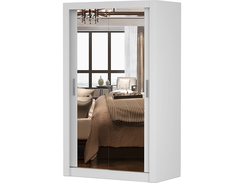 Schwebetürenschrank MILAN weiss