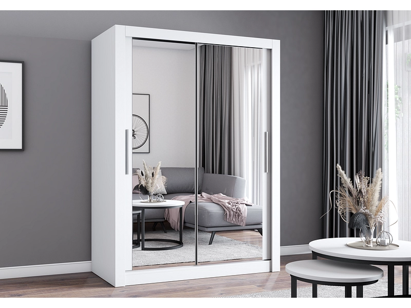Schwebetürenschrank MILAN weiss