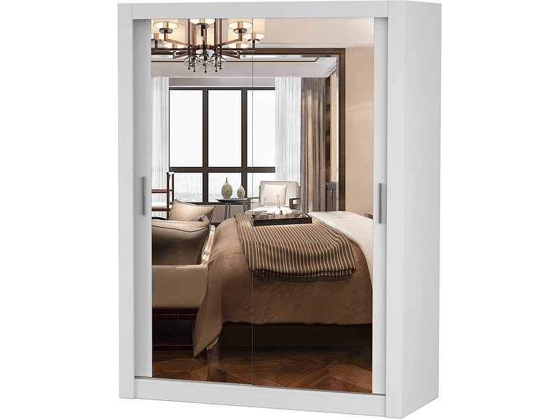 Schwebetürenschrank MILAN weiss