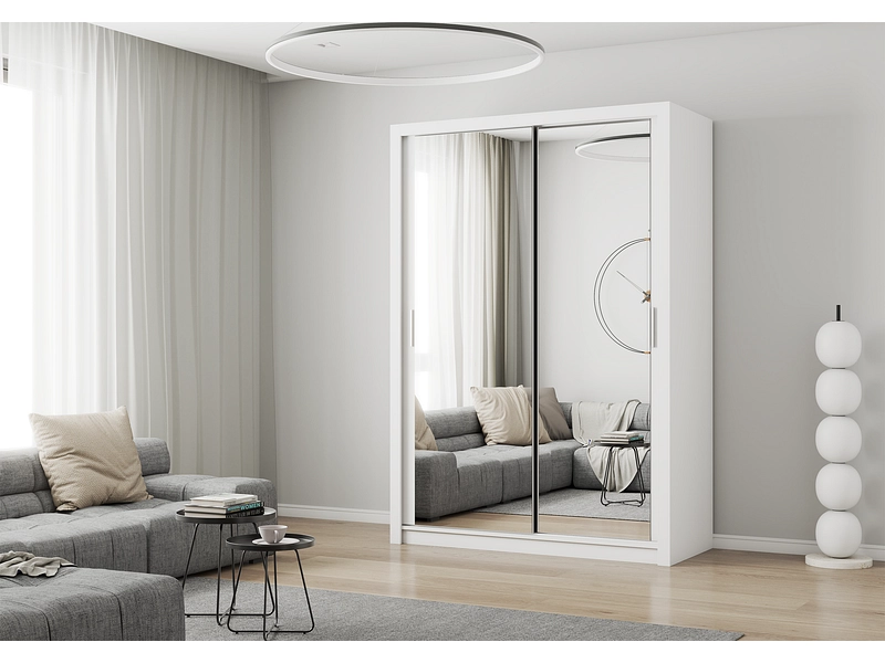 Schwebetürenschrank MILAN weiss