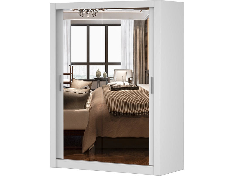 Schwebetürenschrank MILAN weiss