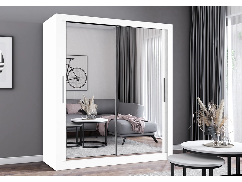 Schwebetürenschrank MILAN weiss