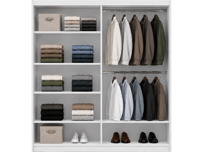 Schwebetürenschrank MILAN weiss