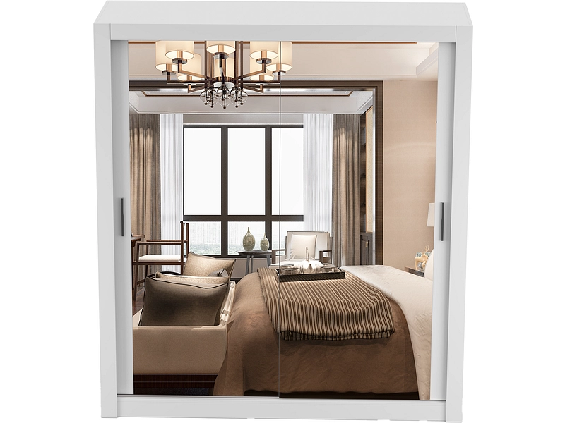 Schwebetürenschrank MILAN weiss