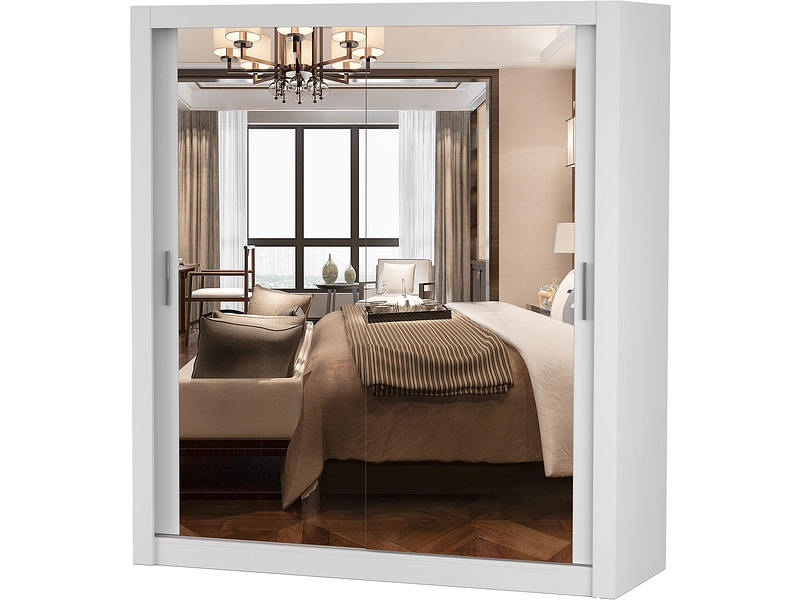 Schwebetürenschrank MILAN weiss