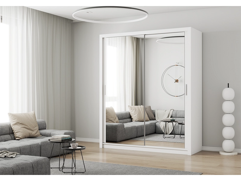Schwebetürenschrank MILAN weiss