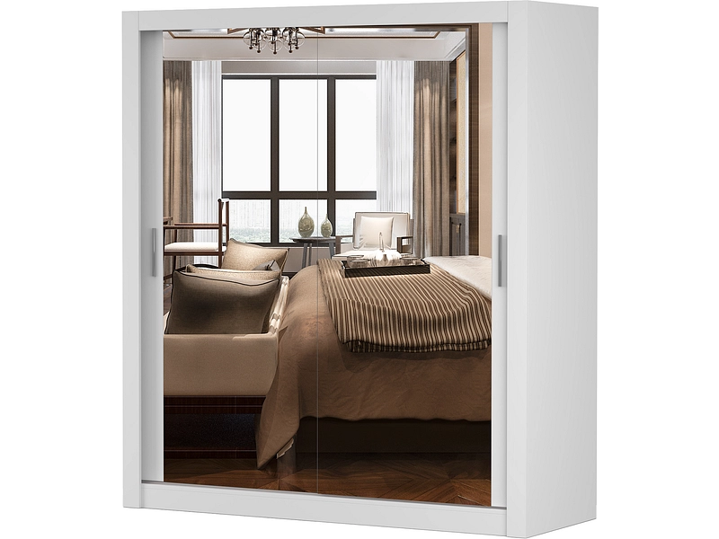 Schwebetürenschrank MILAN weiss