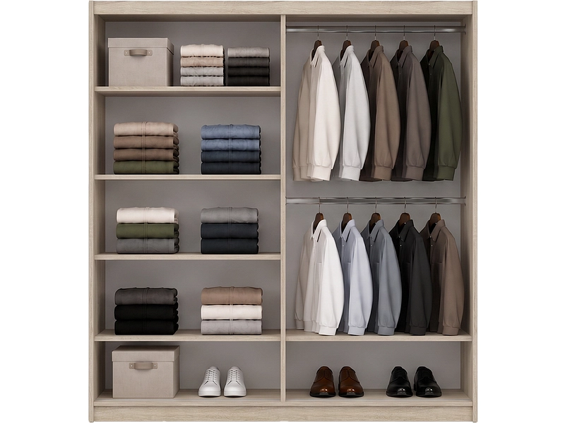 Schwebetürenschrank MILAN eiche