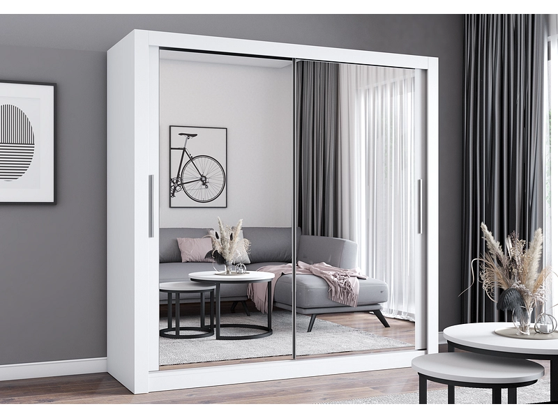 Schwebetürenschrank MILAN weiss