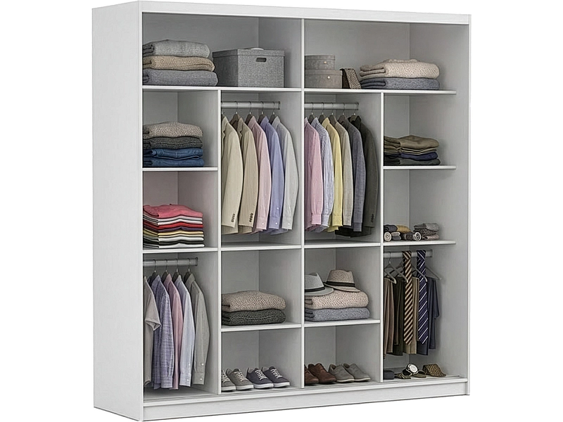 Schwebetürenschrank MILAN weiss