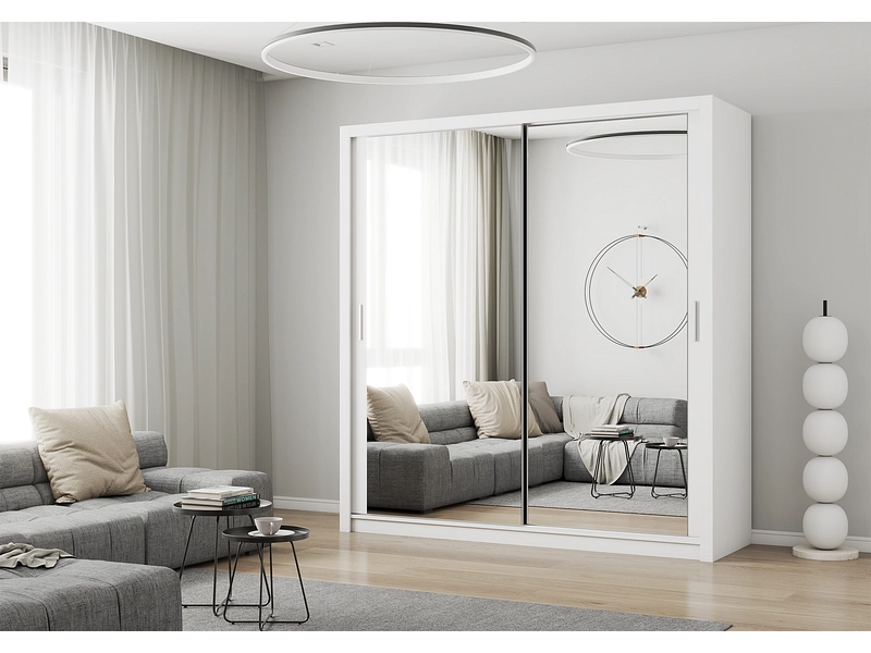 Schwebetürenschrank MILAN weiss