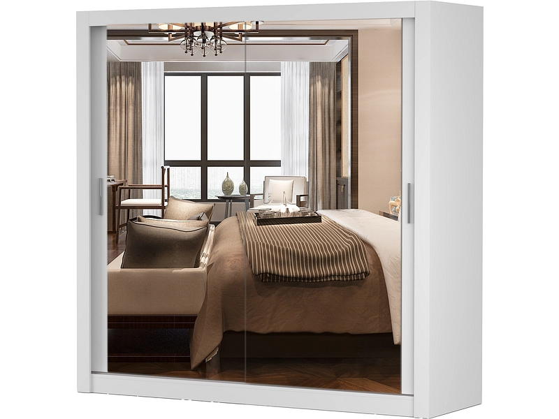 Schwebetürenschrank MILAN weiss