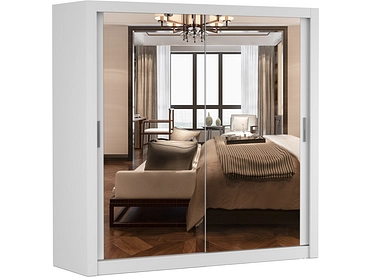 Schwebetürenschrank MILAN weiss