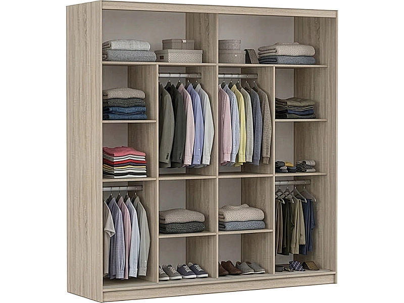 Schwebetürenschrank MILAN eiche