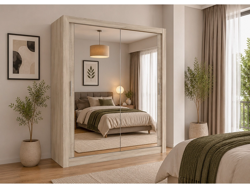 Schwebetürenschrank MILAN eiche