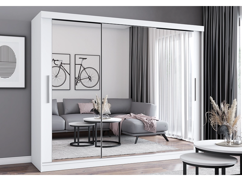 Schwebetürenschrank MILAN weiss
