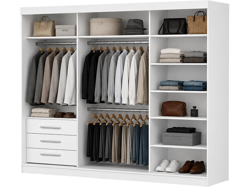 Schwebetürenschrank MILAN weiss