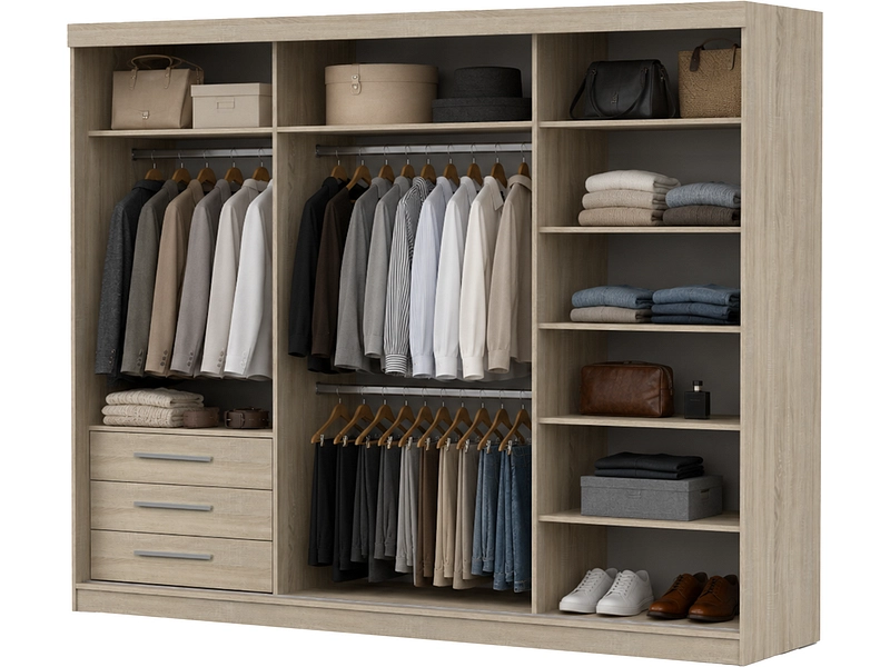 Schwebetürenschrank MILAN eiche