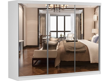Schwebetürenschrank MILAN weiss