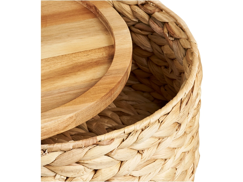 Set panier de rangement BOTOFTE bois naturel Set panier de rangement BOTOFTE bois naturel