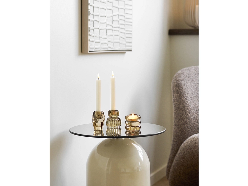 Photophore CANDLE 7 cm x 8 cm Verre marron Photophore CANDLE 7 cm x 8 cm Verre marron