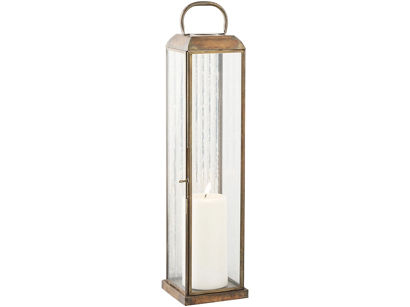 HOUSE NORDIC Laterne HERSLEV 49cm antik