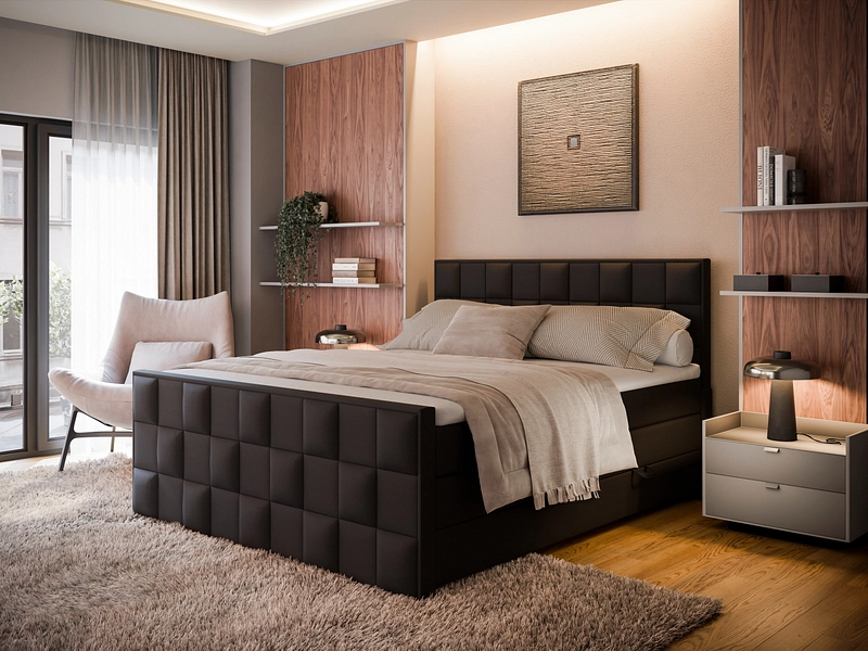 Boxspring ARIA nero