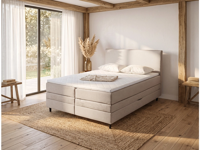 Boxspring ASTERIA beige scuro Boxspring ASTERIA beige scuro