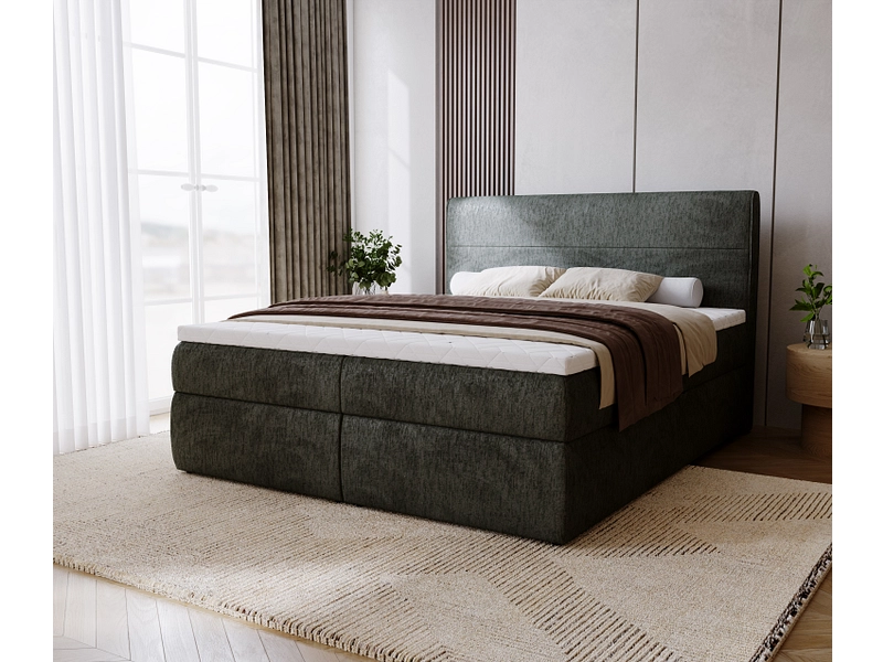 Boxspringbett SAGA grün