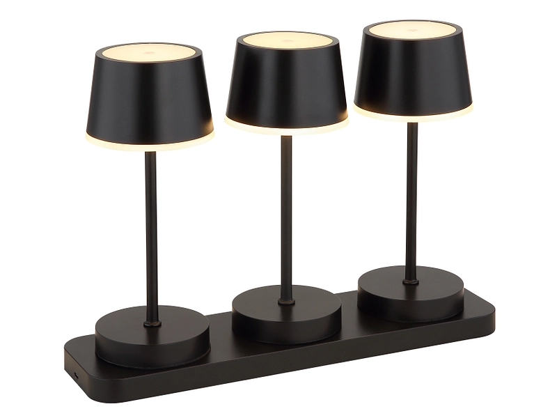 GLOBO Tischlampe DAWSON variable Intensität 20cm schwarz