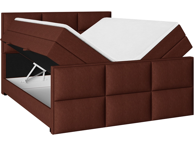 Boxspringbett EMPIRE terrakotta