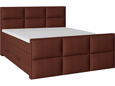 Boxspringbett EMPIRE terrakotta