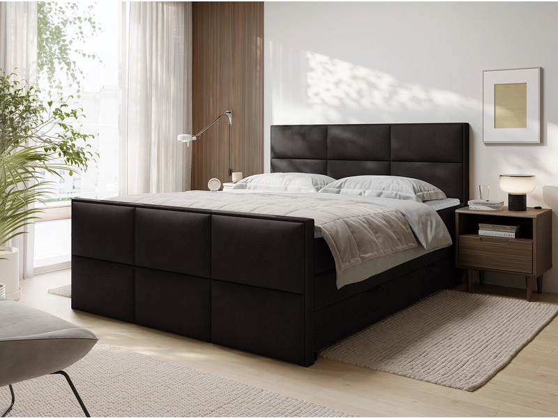 Boxspringbett EMPIRE schwarz