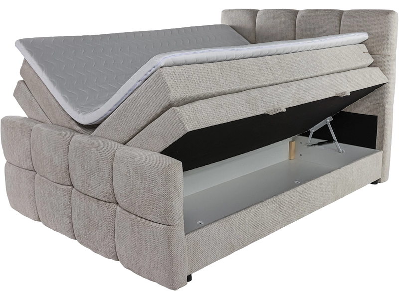 Boxspringbett GELATO hellgrau