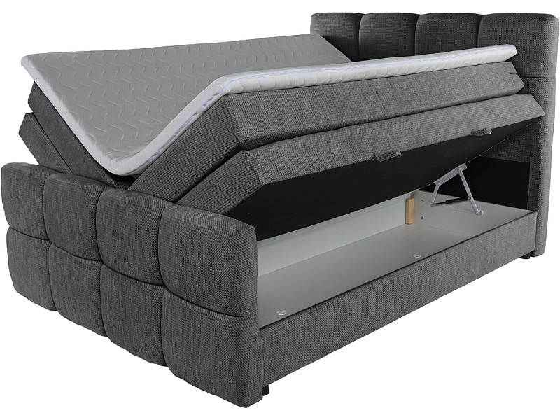 Boxspring GELATO grigio scuro