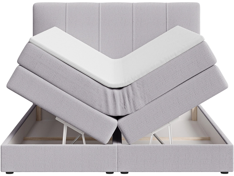 Boxspringbett HELENE grau Boxspringbett HELENE grau