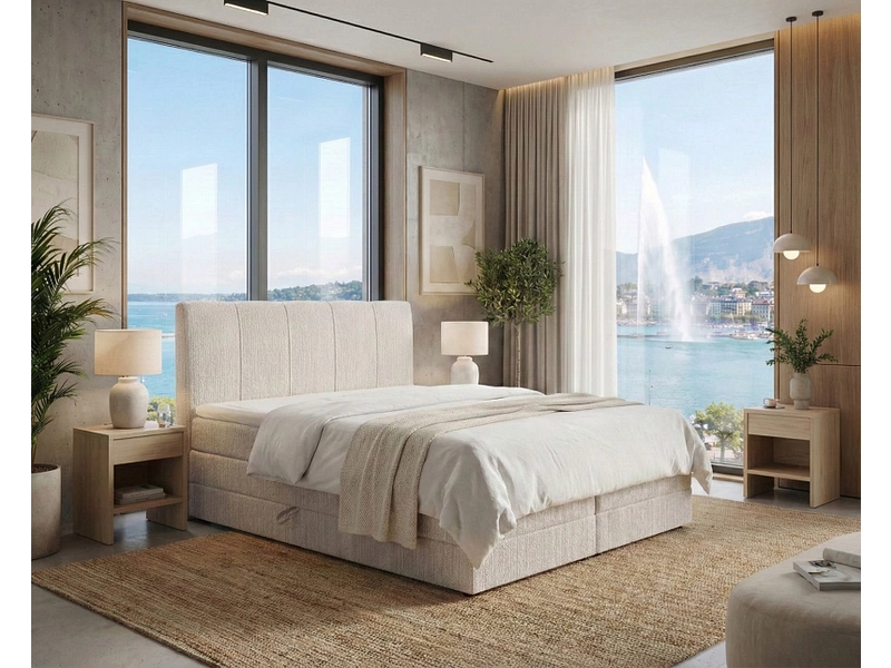 Boxspringbett HELENE beige