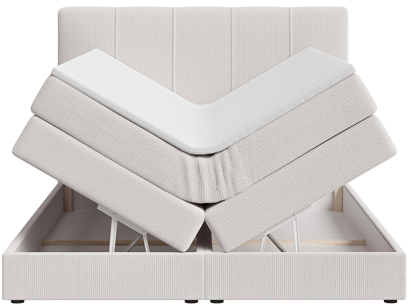 Boxspringbett HELENE beige