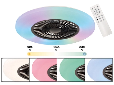 Deckventilator mit Beleuchtung ALVA