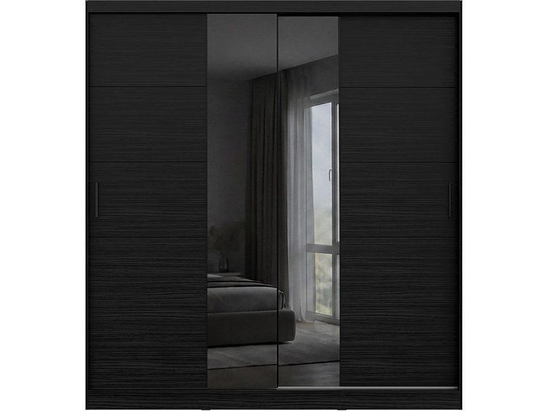Schwebetürenschrank KINGSTON black