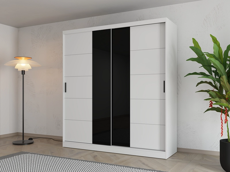 Schwebetürenschrank KINGSTON weiss