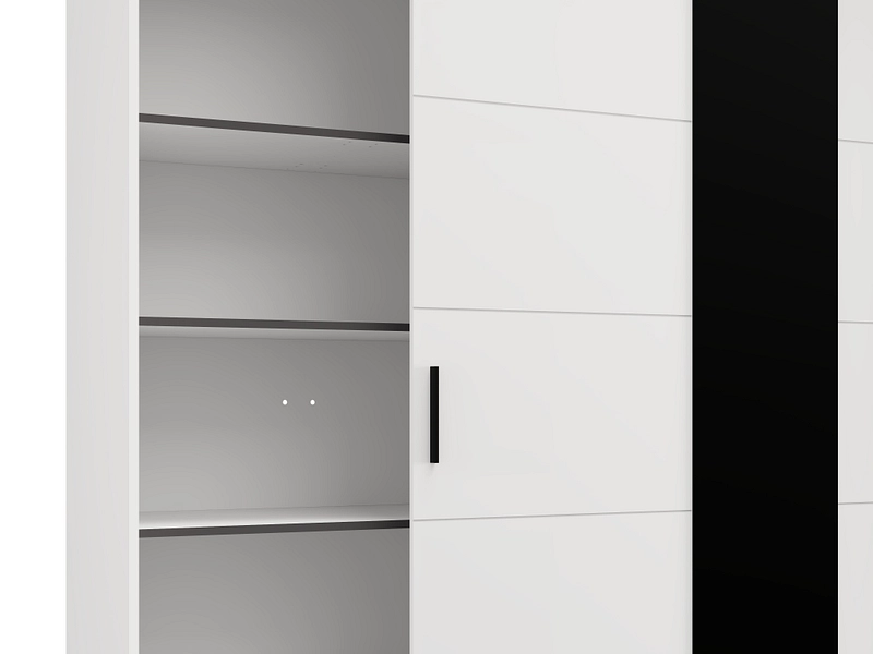 Schwebetürenschrank KINGSTON weiss