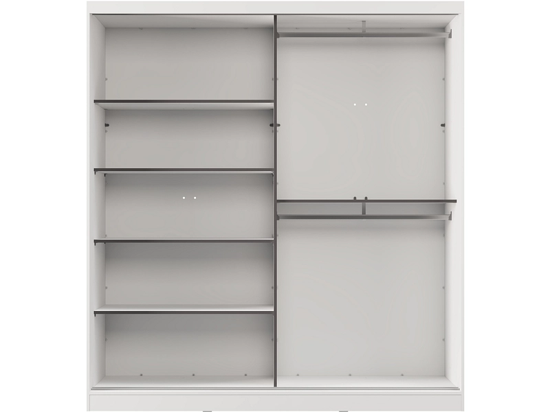 Schwebetürenschrank MILTON weiss