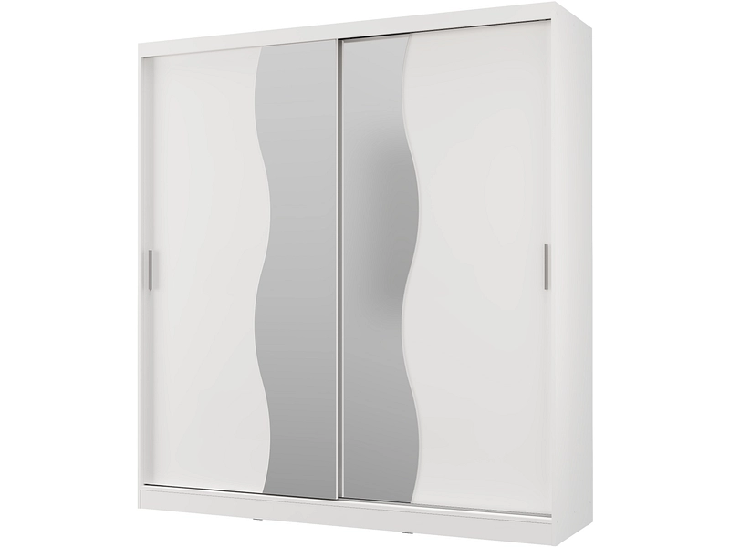 Schwebetürenschrank MILTON weiss