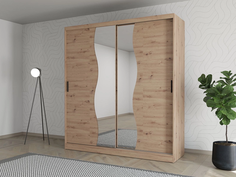 Schwebetürenschrank MILTON artisan eiche