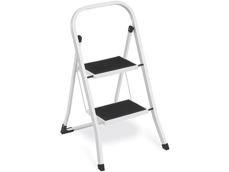 Escabeau SONGMICS Acier blanc