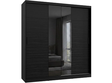 Schwebetürenschrank KINGSTON black