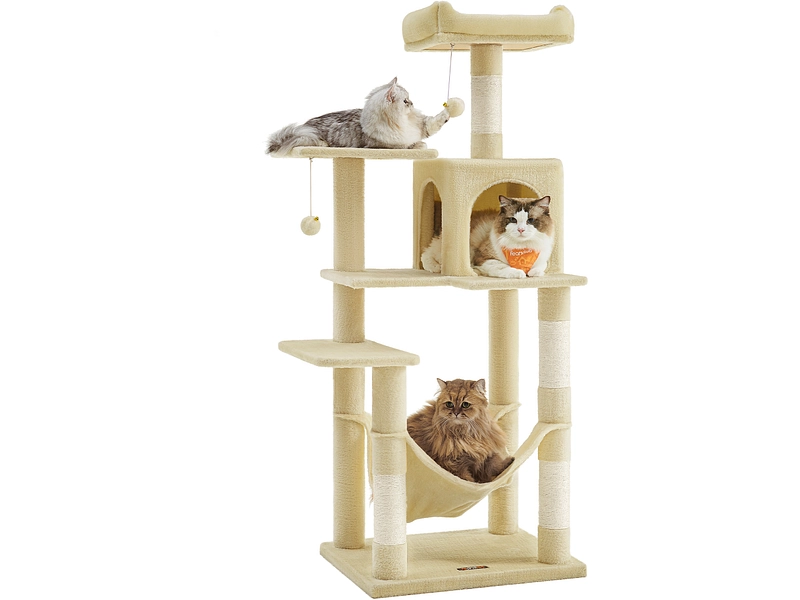 Arbre à chat FEANDREA Panneau de particules beige