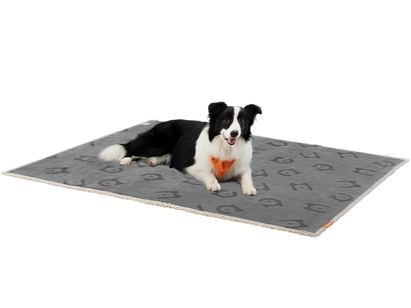 Couverture pour chien FEANDREA Tissu gris