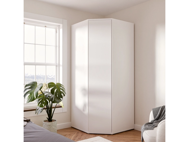 Armoire portes battantes ALICE SPRINGS blanc